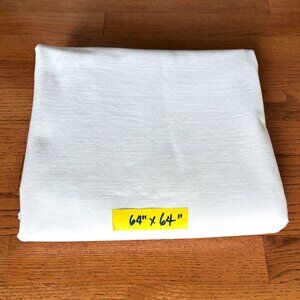 White Denim Fabric 1 3/4 Yards 64 Inches wide Yardage for Sewing